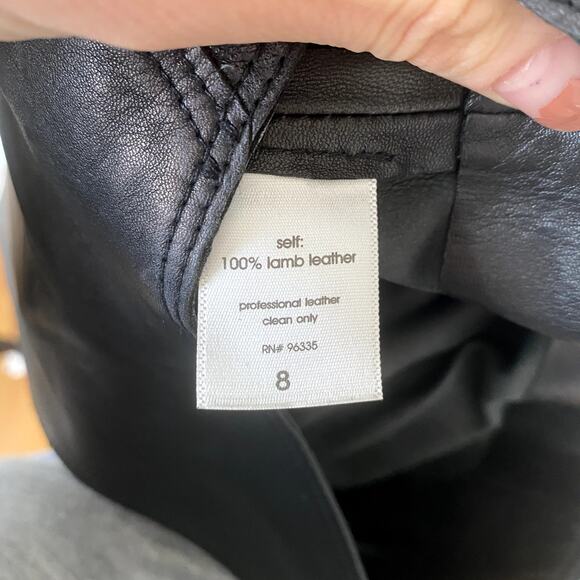 Susana Monaco Novelty Leather Adele 17" Dress Size 8 - Picture 7 of 8